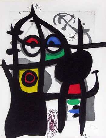 Captive 1969 - Joan Miro reproduction oil painting