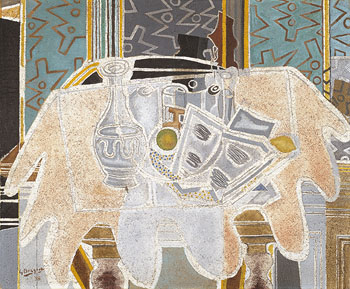 The Pink Tablecloth 1938 - Georges Braque reproduction oil painting
