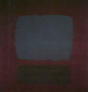 No 37 No 19 (Slate Blue and Brown on Plum) 1958 - Mark Rothko reproduction oil painting