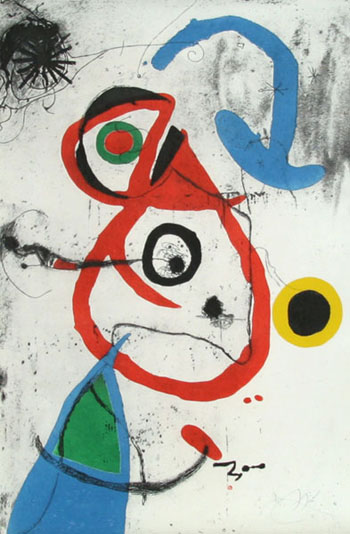 Barcelona Plate 8 - Joan Miro reproduction oil painting