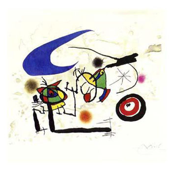 Obra de Joan Miro - Joan Miro reproduction oil painting