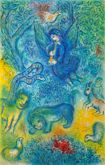 The Magic Flute - Marc Chagall reproduction oil painting