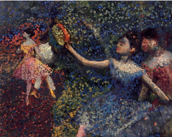 Dancer and Tambourine 1897 - Edgar Degas reproduction oil painting