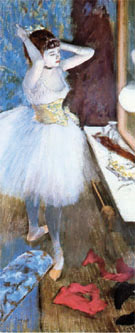 Dancer In her Dressing Room 1879 - Edgar Degas reproduction oil painting