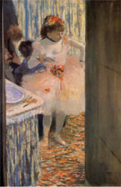 Dancer in Her Dressing Room 2 - Edgar Degas reproduction oil painting