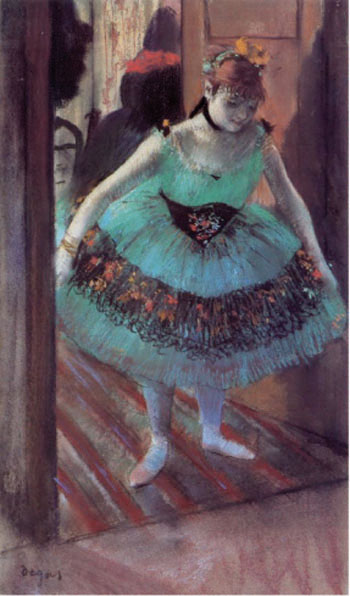 Dancer Leaving Her Dressing Room - Edgar Degas reproduction oil painting