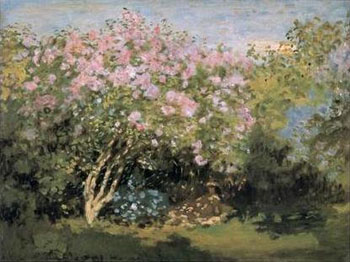 Lilacs in the Sun 1872 - Claude Monet reproduction oil painting