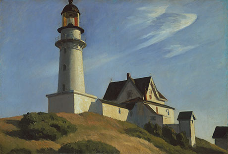 The Lighthouse at Two Lights 1929 - Edward Hopper reproduction oil painting