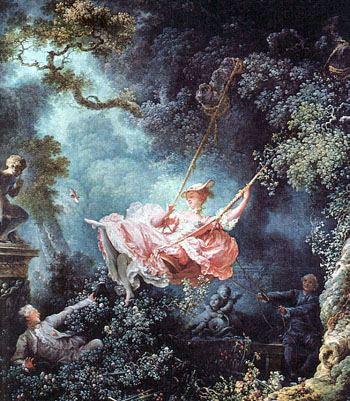 The Swing 1766 - Jean-Honore Fragonard reproduction oil painting