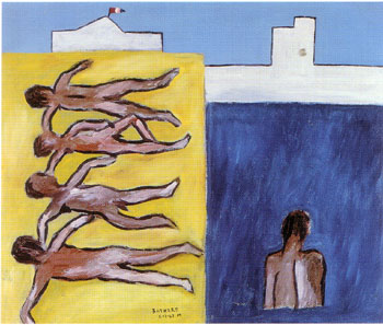 Bathers 1942 - Sidney Nolan reproduction oil painting