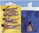 Bathers 1942 - Sidney Nolan reproduction oil painting