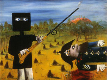 Death of Sergeant Kennedy at Stringybark Creek 1946 - Sidney Nolan reproduction oil painting