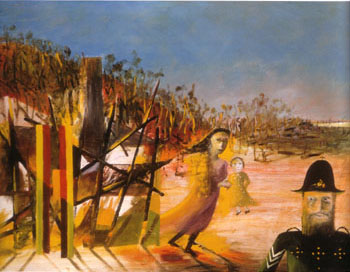 Mrs Reardon at Glenrowan 1946 - Sidney Nolan reproduction oil painting