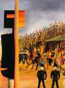 Burning at Glenrowan 1946 - Sidney Nolan reproduction oil painting