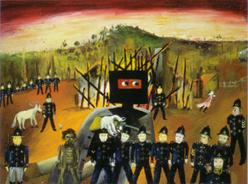 Glenrowan 1946 - Sidney Nolan reproduction oil painting