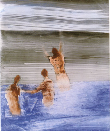 Swimmers at Gallipoli 1958 - Sidney Nolan reproduction oil painting