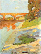 The Isar near Grosshesselohe 1901 - Wassily Kandinsky