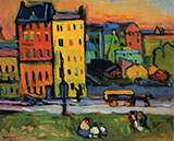 Houses in Munich 1908 - Wassily Kandinsky