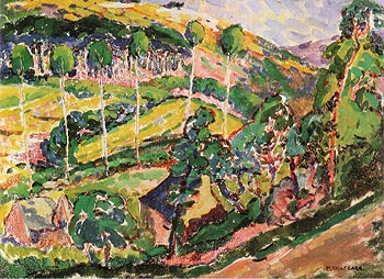 Brittany Landscape 1911 - Emily Carr reproduction oil painting