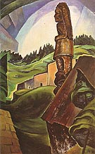 British Columbia Indian 1930 - Emily Carr reproduction oil painting