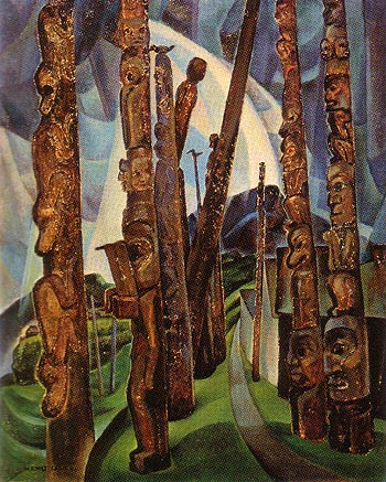 Kitwancool 1928 - Emily Carr reproduction oil painting