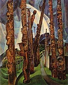 Kitwancool 1928 - Emily Carr reproduction oil painting