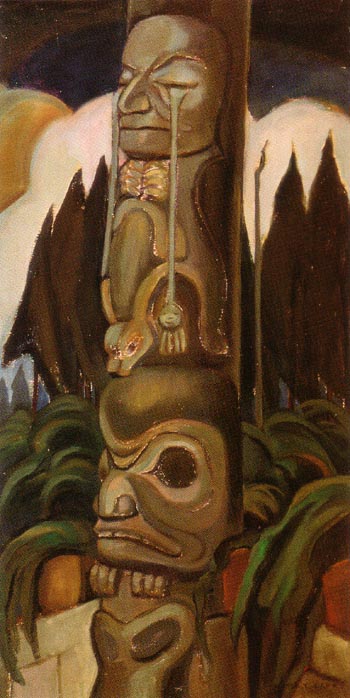 The Crying Totem 1928 - Emily Carr reproduction oil painting