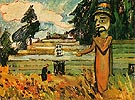 Potlatch Figure 1912 - Emily Carr reproduction oil painting