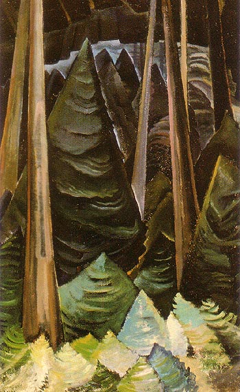 Old and New Forest 1931 - Emily Carr reproduction oil painting