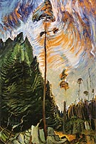 Edge of The Forest 1935 - Emily Carr reproduction oil painting