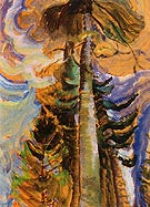 Bole of a Tree 1934 - Emily Carr reproduction oil painting