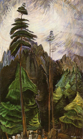 Mountain Forest 1935 - Emily Carr reproduction oil painting