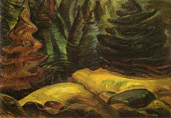 Yellow Moss 1939 - Emily Carr reproduction oil painting