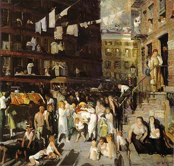 Cliff Dwellers 1913 - George Bellows reproduction oil painting