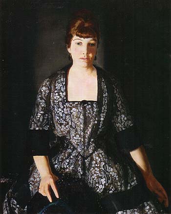 Emma in the Black Print 1919 - George Bellows reproduction oil painting