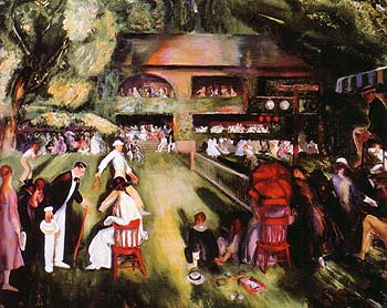 Tennis at Newport 1920 - George Bellows reproduction oil painting