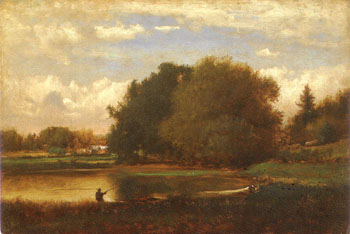 Landscape 1860 - George Inness reproduction oil painting