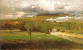 Saco Ford Conway Meadows 1876 - George Inness reproduction oil painting