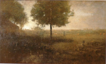 Hazy Morning Montclair 1893 - George Inness reproduction oil painting