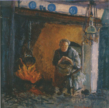 Woman in Interior 1945 - Karel Appel reproduction oil painting