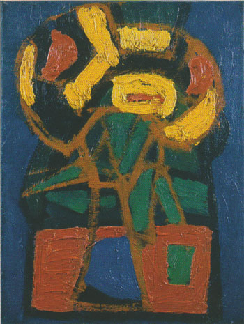 Cobra Composition 1948 - Karel Appel reproduction oil painting