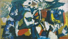 Monde Fleural 1954 - Karel Appel reproduction oil painting