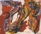 Woman with Ostrich 1957 - Karel Appel