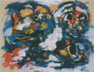 Composition 1957 - Karel Appel reproduction oil painting