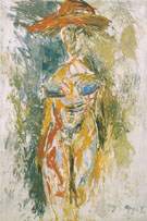 Janine 1962 - Karel Appel reproduction oil painting