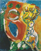 Couple 1965 - Karel Appel reproduction oil painting