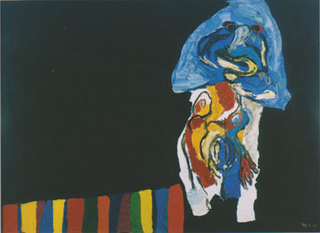 Night Walk 1968 - Karel Appel reproduction oil painting