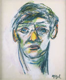 Portrait of Herman Krikhaar 1968 - Karel Appel