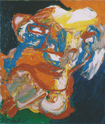 Composition No 3 1974 - Karel Appel reproduction oil painting