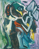 Person with Butterfly 1982 - Karel Appel